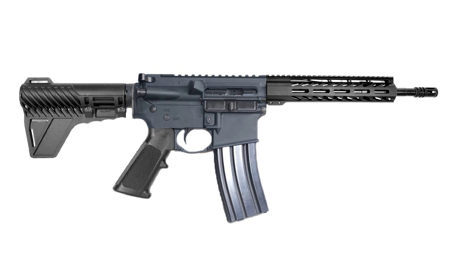 Image of P2A PATRIOT 12.5" 6.5 Grendel 1/8 Carbine Length Melonite M-LOK Pistol - GRAY/BLK