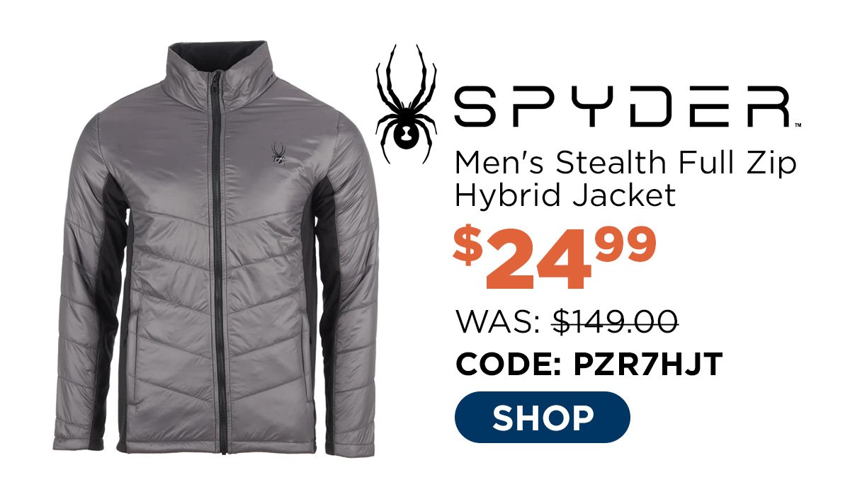 Spyder Men's Stealth Full Zip Hybrid Jacket