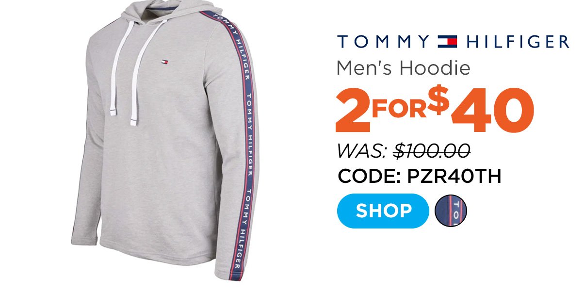 Tommy Hilfiger Men's French Terry Long Sleeve Hoodie