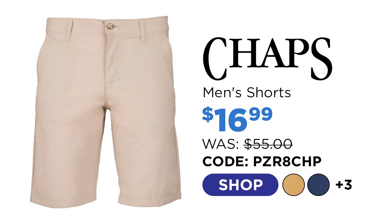 Chaps Men's Performance Flat Front Shorts