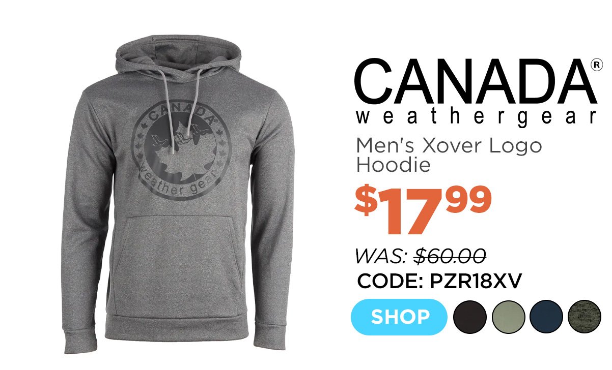 Canada Weather Gear Men's Xover Logo Hoodie