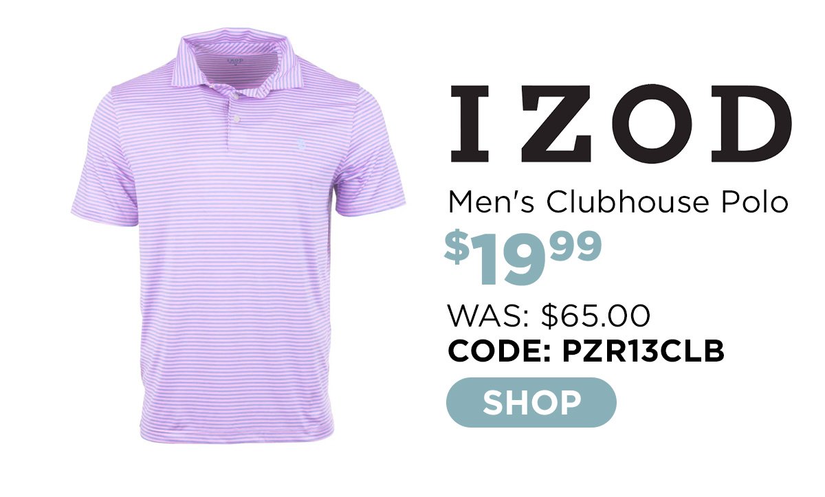 IZOD Men's Clubhouse Bar Polo