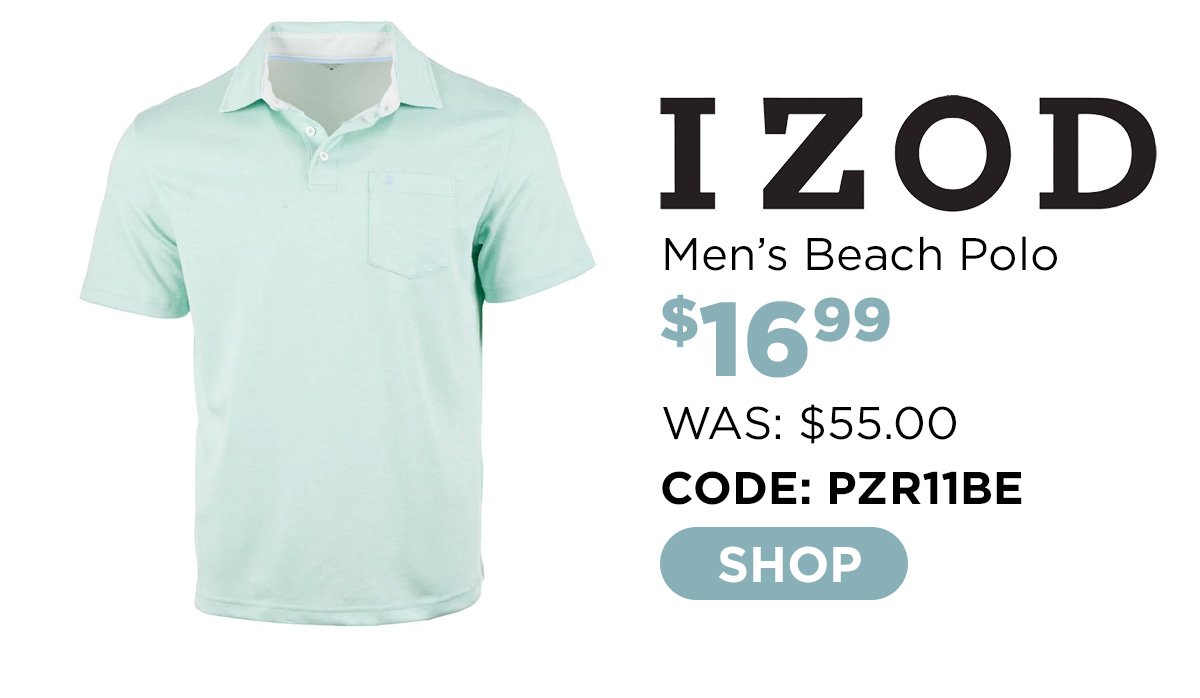 IZOD Men's Beach Performance Polo