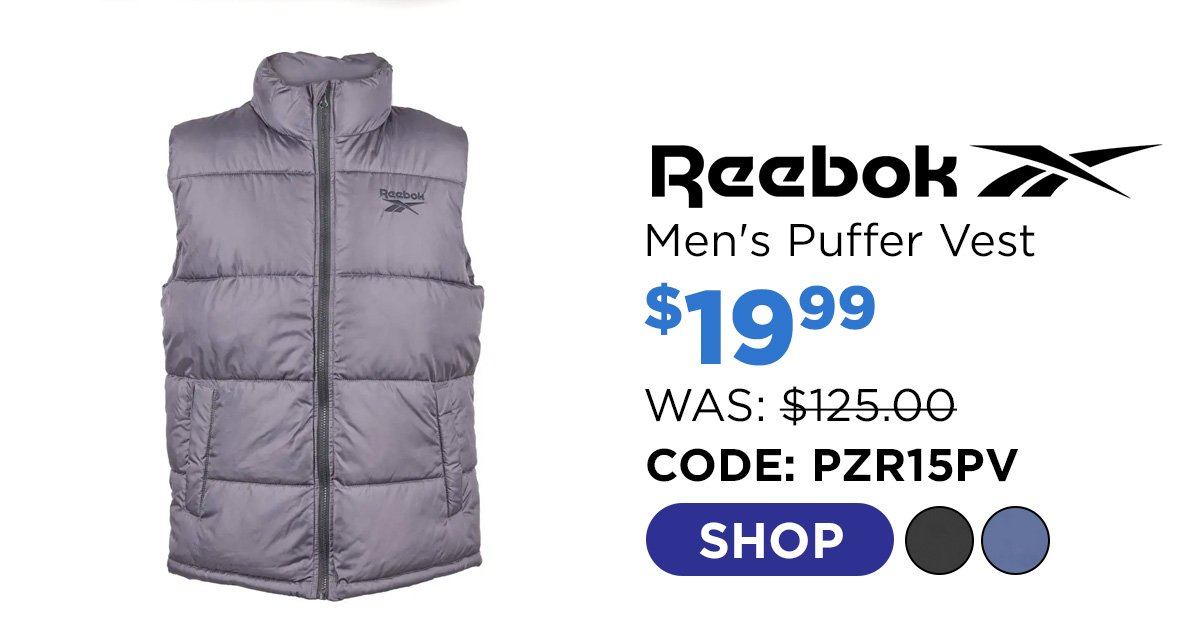 Reebok Men's Puffer Vest