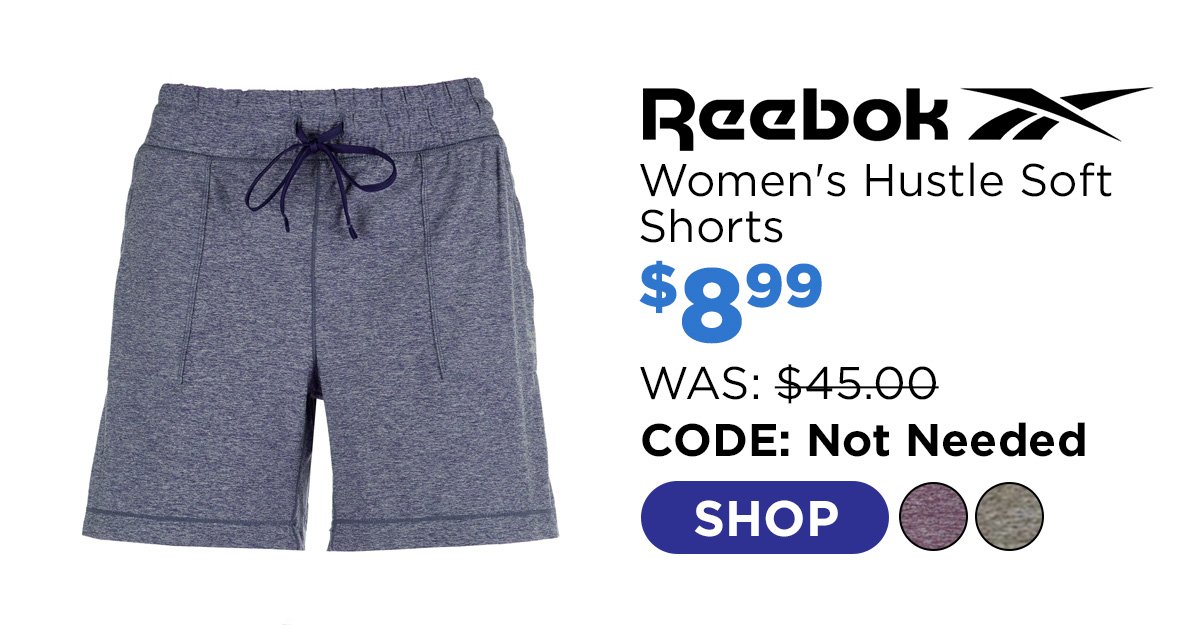 Reebok Women's Hustle Soft Shorts