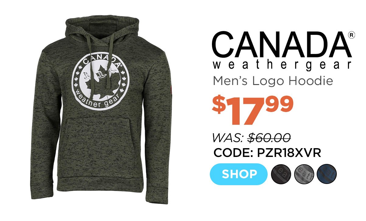 Canada Weather Gear Men's Xover Logo Hoodie