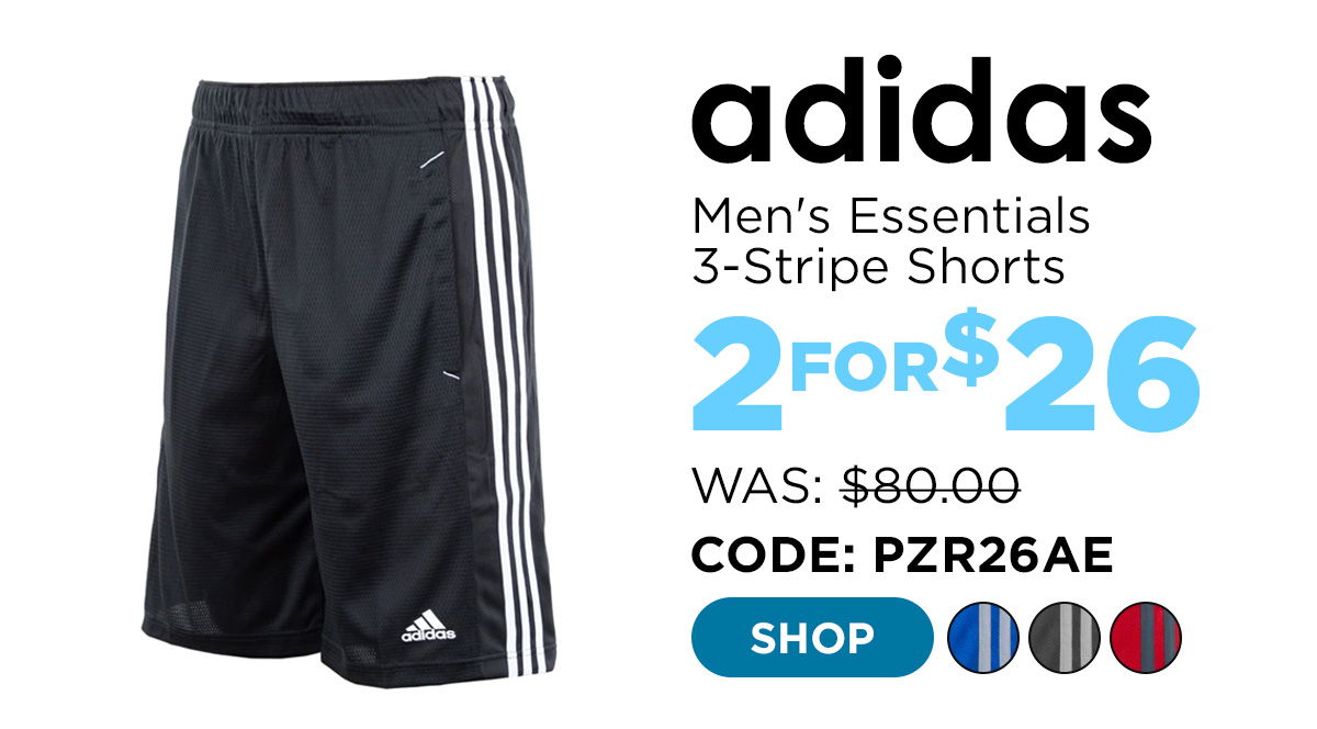 adidas Men's Essentials 3-Stripe Shorts