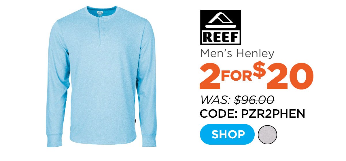 Reef Men's Proof Henley Long Sleeve Shirt