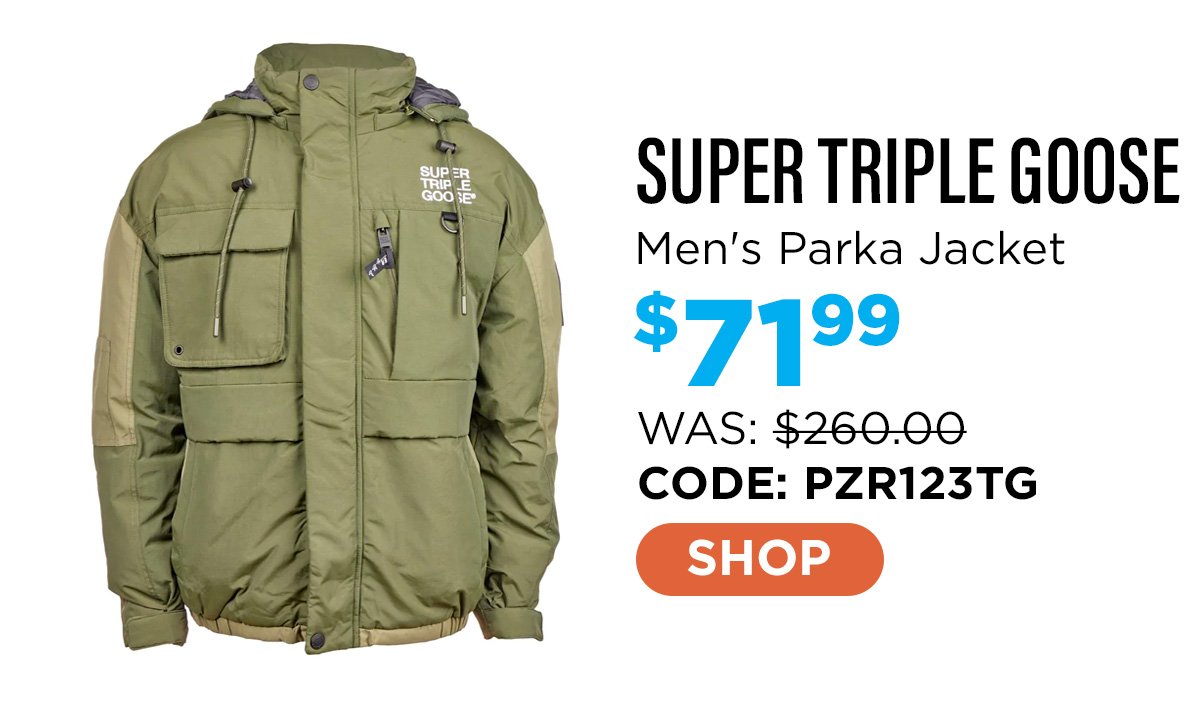 Super Triple Goose Men's Parka Jacket