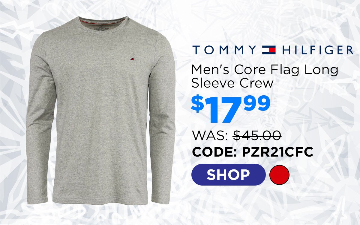 Tommy Hilfiger Men's Core Flag Long Sleeve Crew