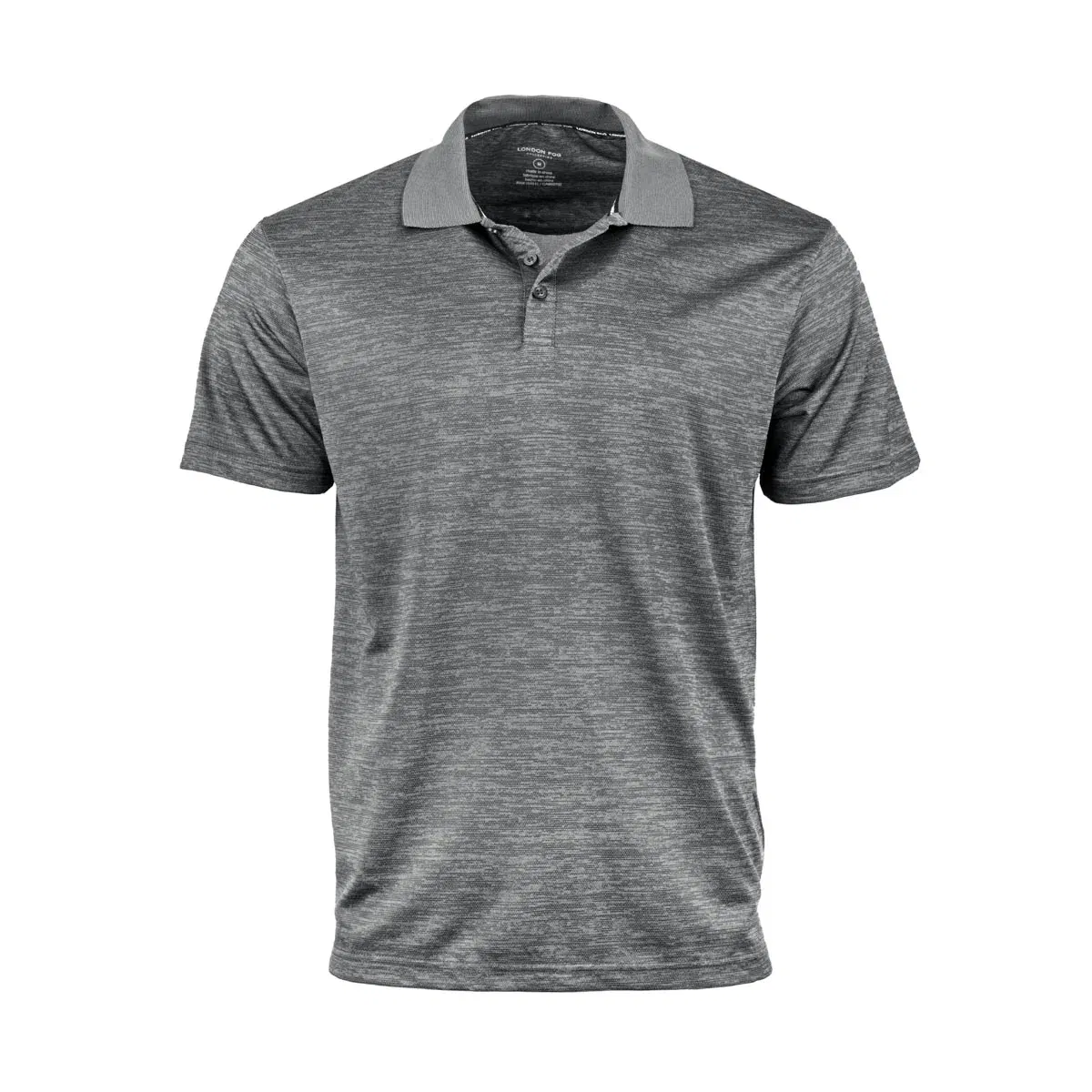 Image of London Fog Men's Poly Textured Space Dye Polo