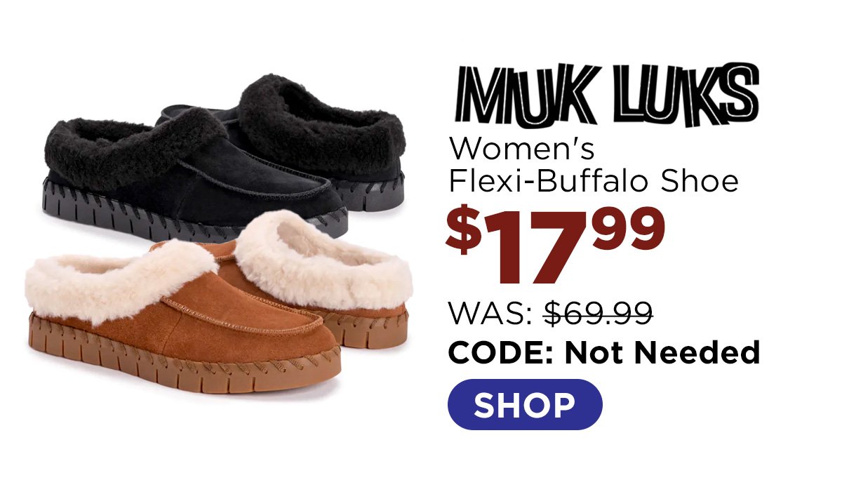 Muk Luks Women's Flexi-Buffalo Shoe