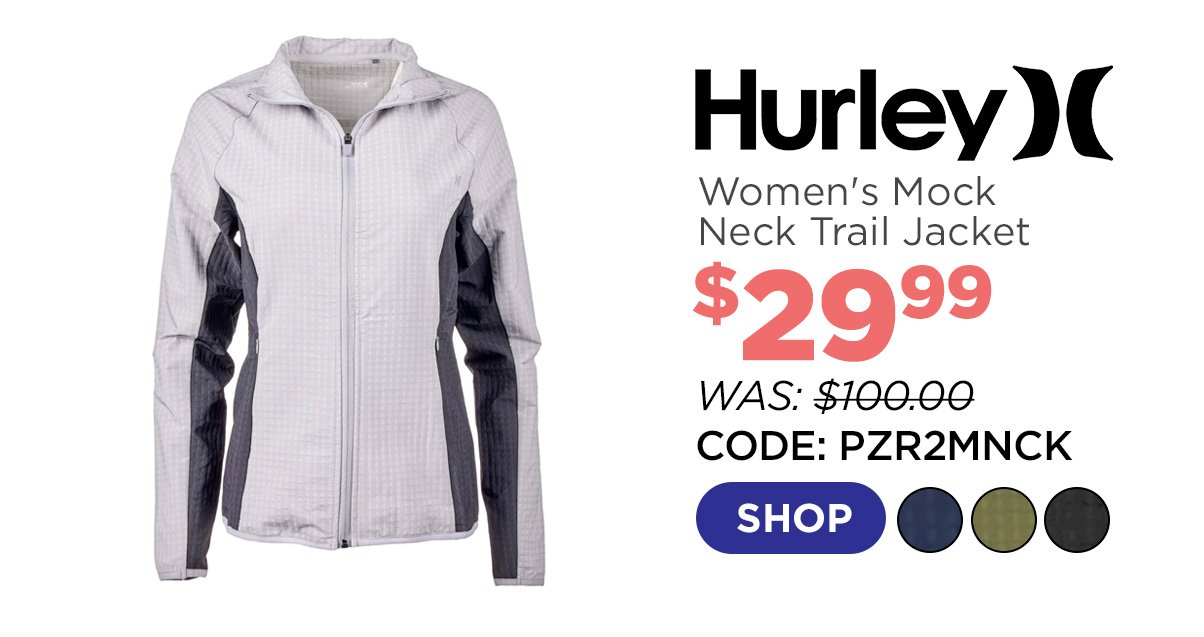 Hurley Women's Mock Neck Trail Jacket