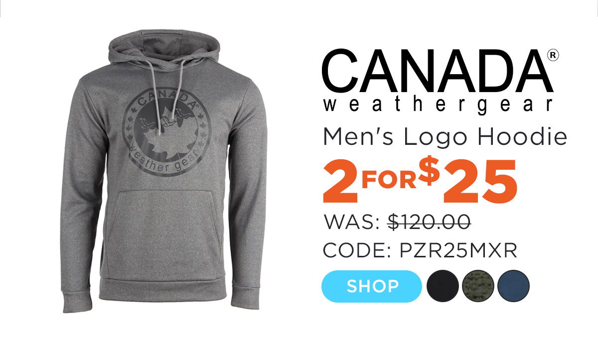 Canada Weather Gear Men's Xover Logo Hoodie