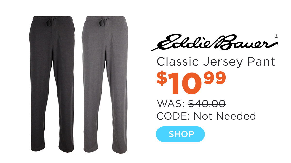 Eddie Bauer Men's Classic Jersey Pant