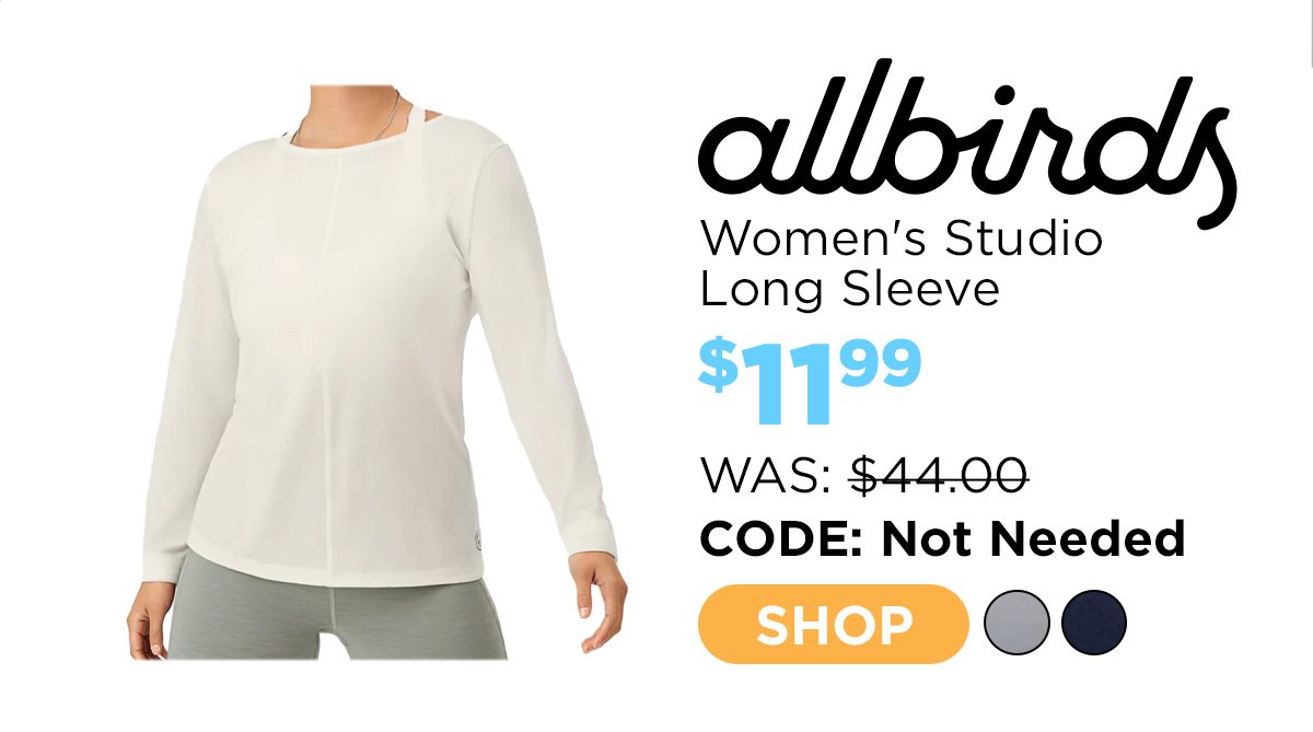 allbirds Women's Natural Flow Studio Long Sleeve