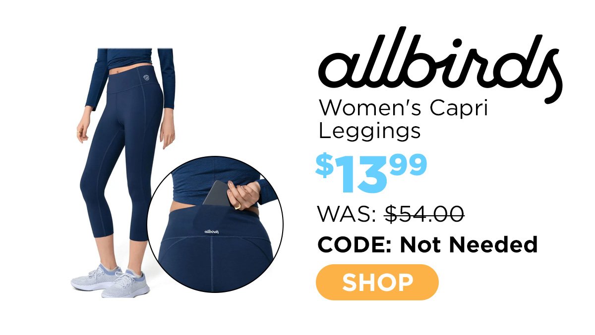 allbirds Women's Natural Legging Capri