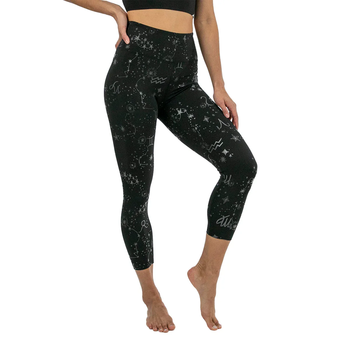 Image of Nanette Lepore Women's Zodiac Clear Foil Crop Leggings