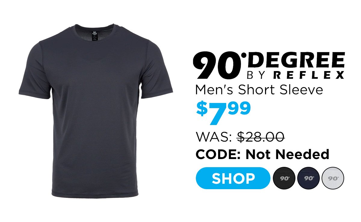 90 Degree By Reflex Men's Crew Neck Short Sleeve Top