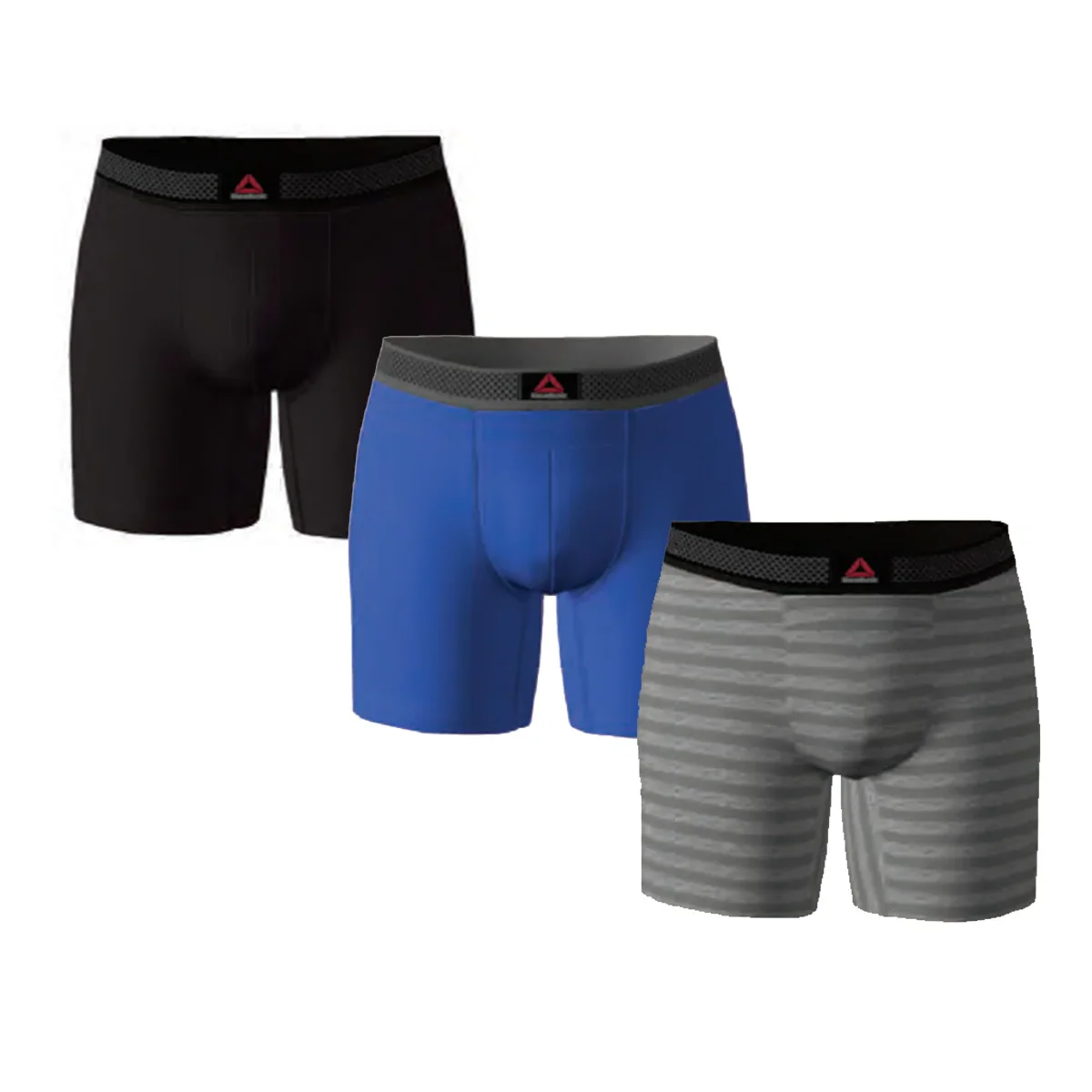 Image of Reebok Men's 3 Pack Featherweight Boxer Briefs