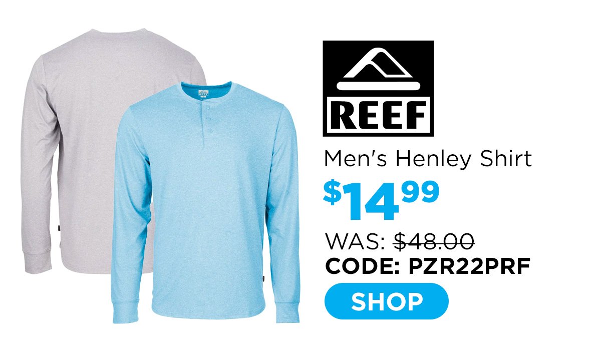 Reef Men's Proof Henley Long Sleeve Shirt