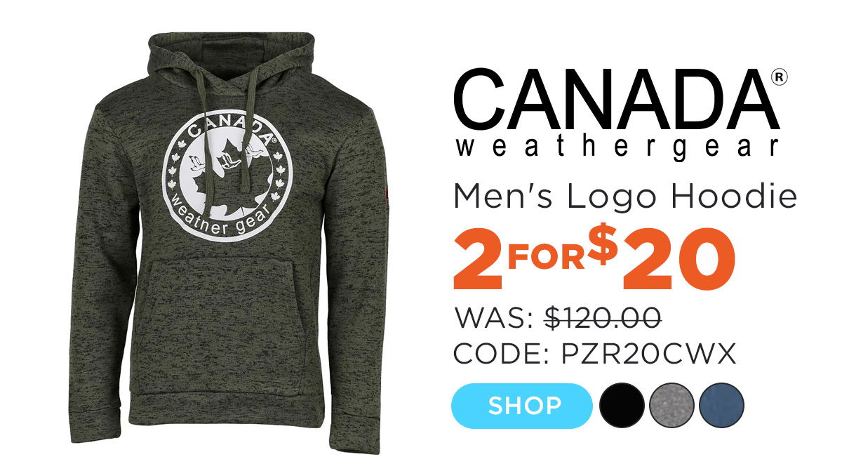 Canada Weather Gear Men's Xover Logo Hoodie