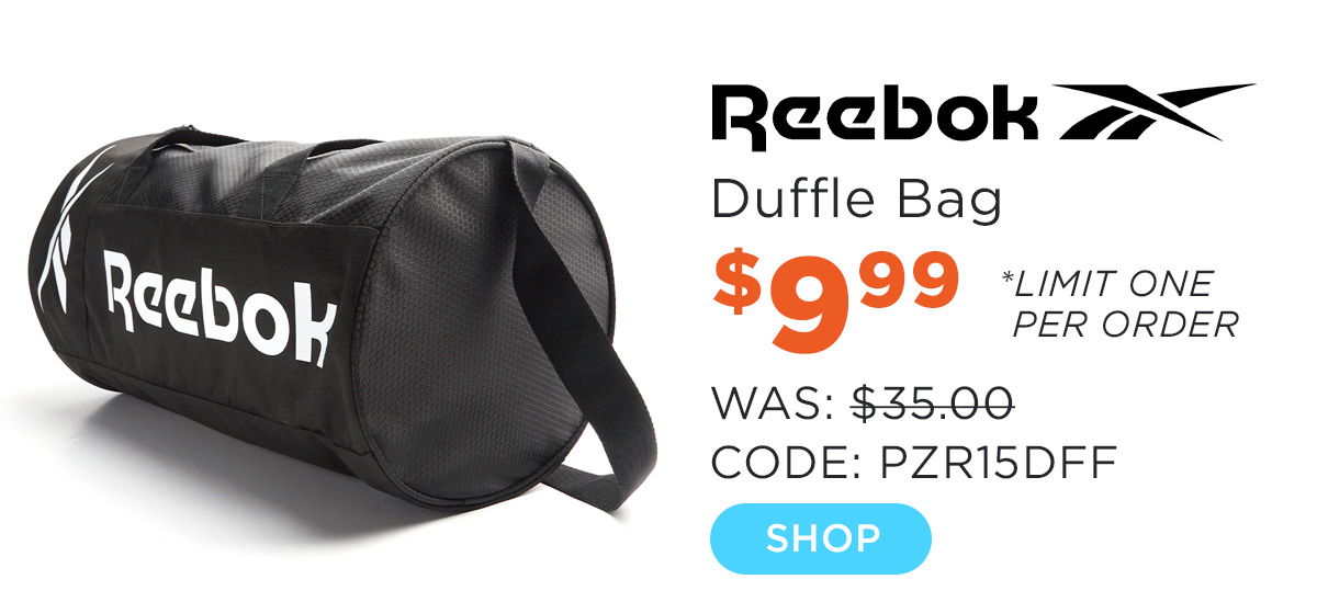 Reebok Dayley Duffle Bag Black