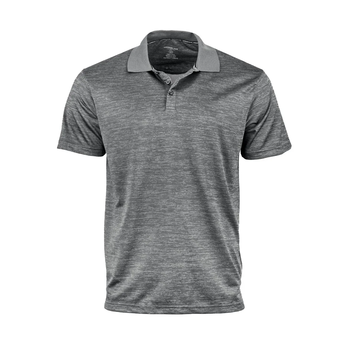 Image of London Fog Men's Poly Textured Space Dye Polo