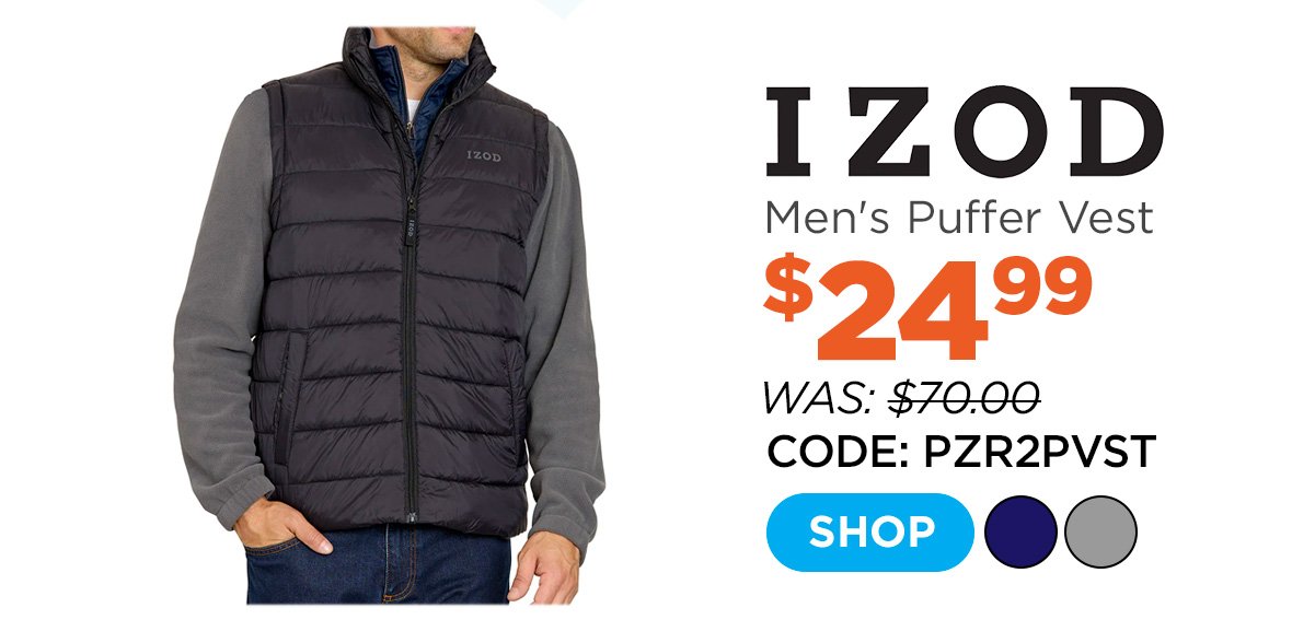 IZOD Men's Puffer Vest