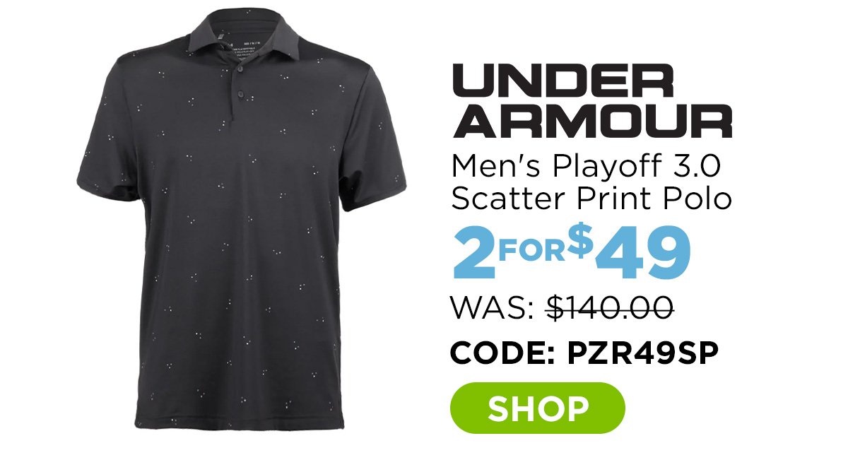 Under Armour Men's Playoff 3.0 Scatter Print Polo