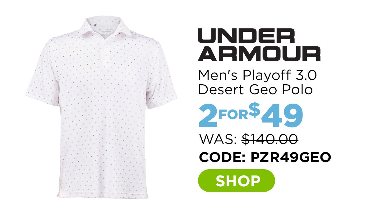 Under Armour Men's Playoff 3.0 Desert Geo Polo