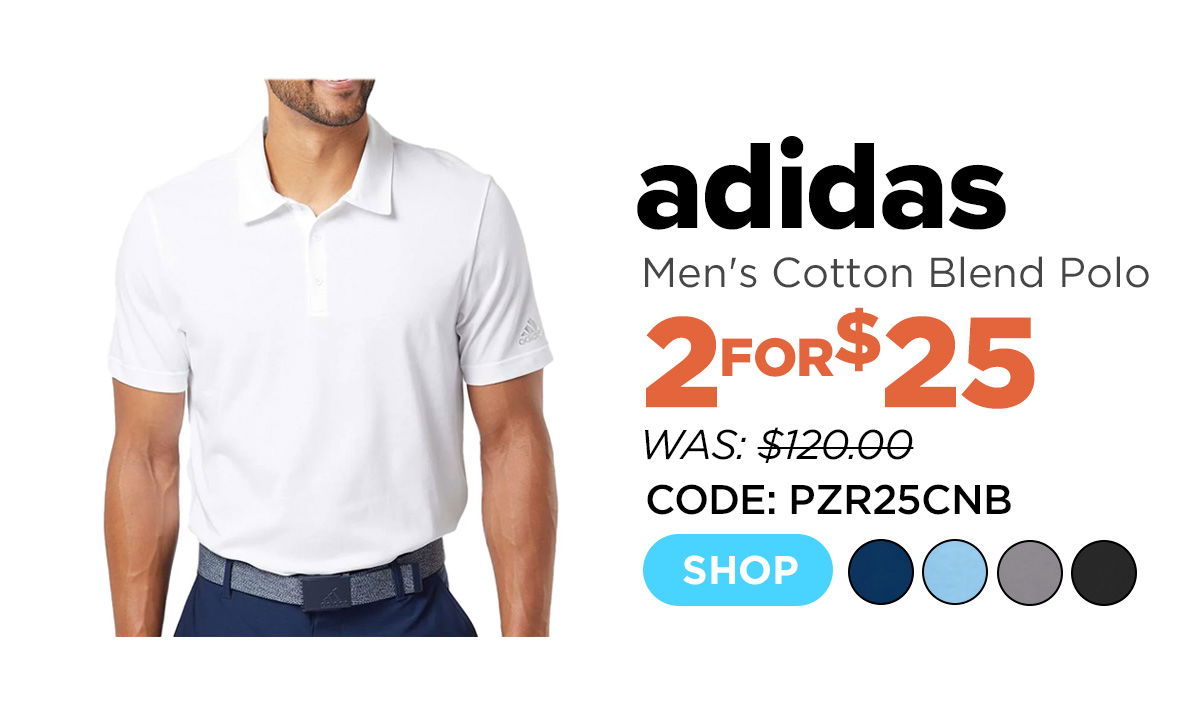 adidas Men's Cotton Blend Polo