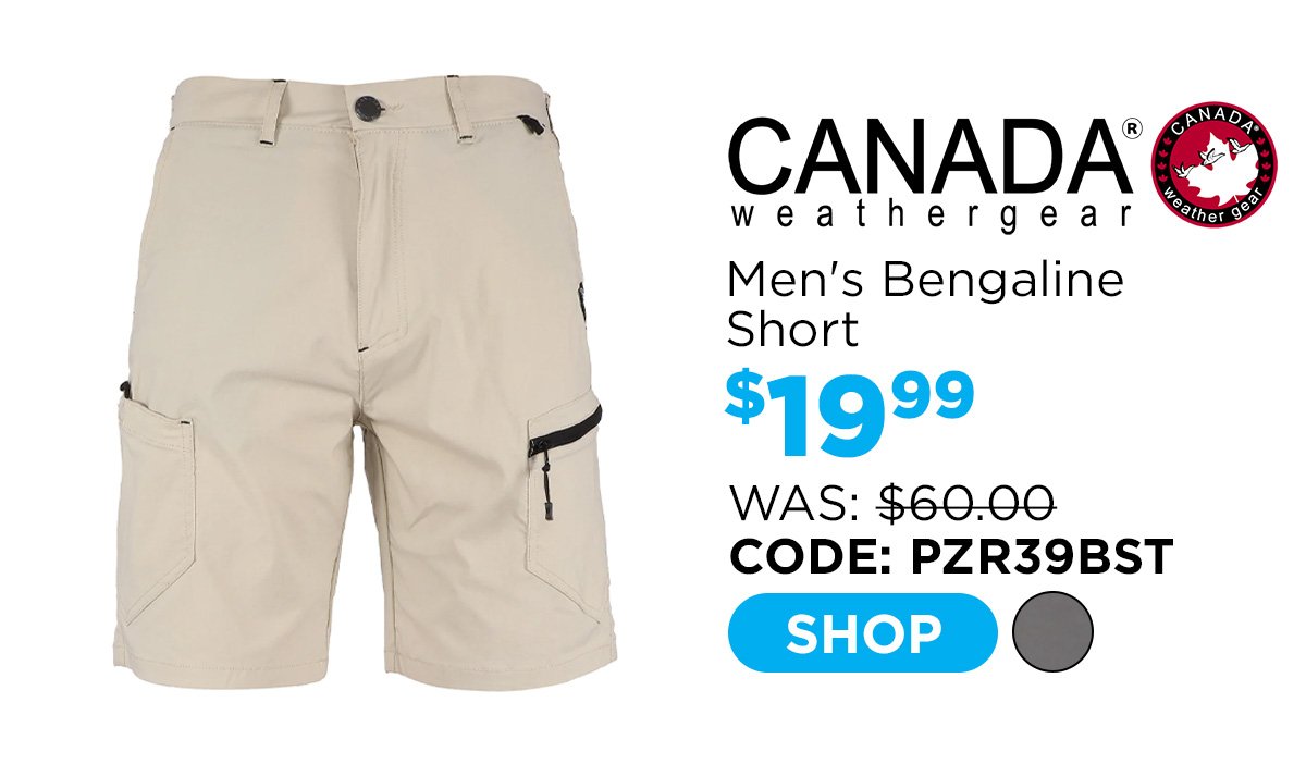 Canada Weather Gear Men's Bengaline Short