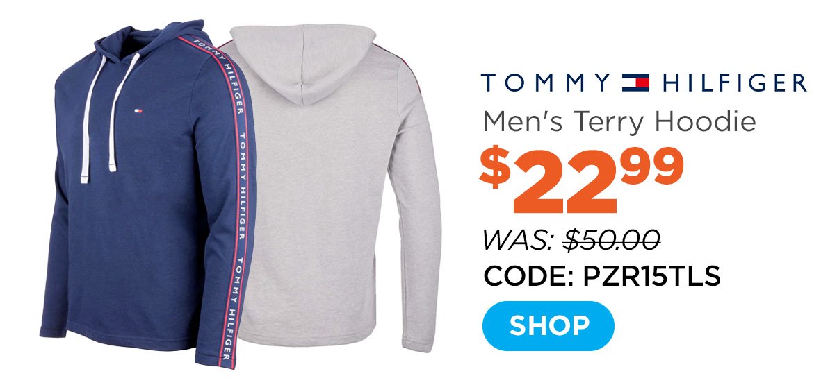 Tommy Hilfiger Men's French Terry Long Sleeve Hoodie