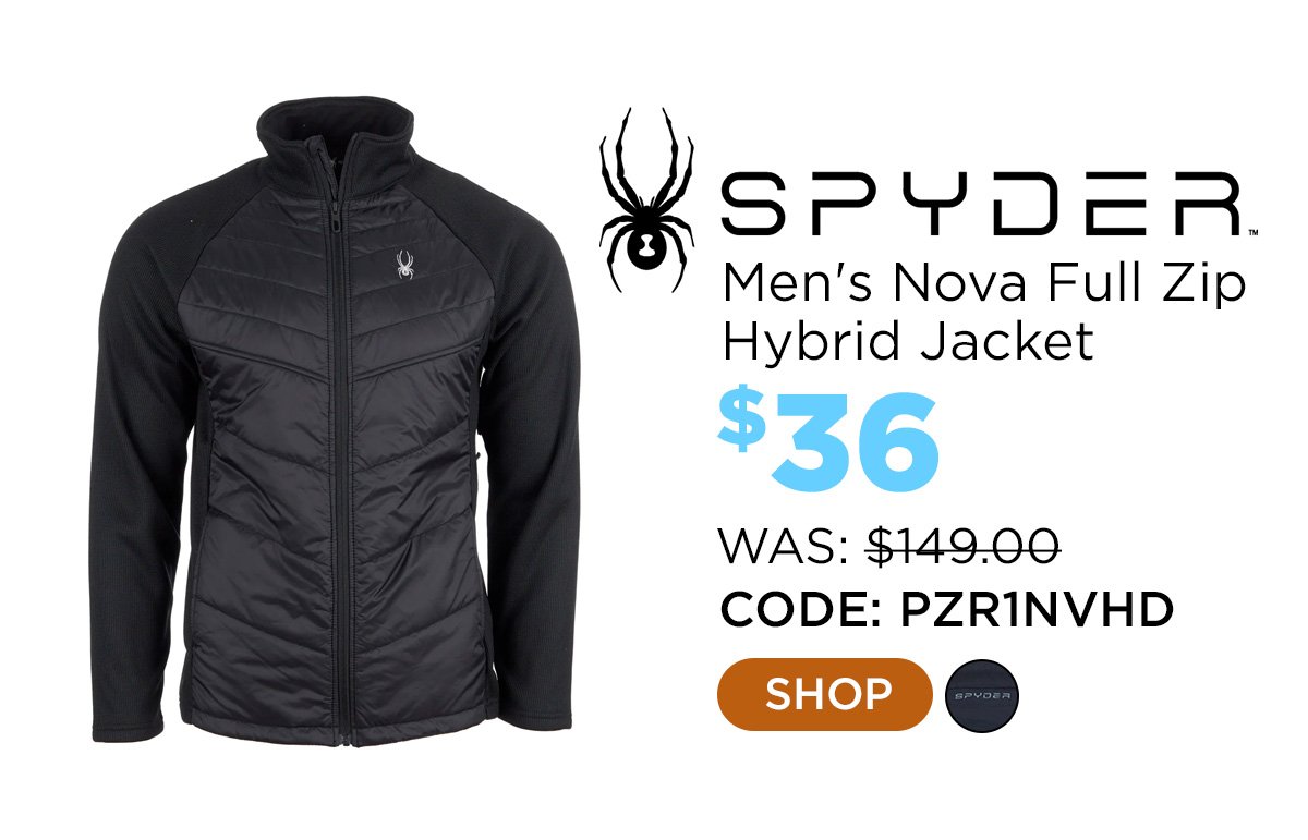 Spyder Men's Nova Full Zip Hybrid Jacket