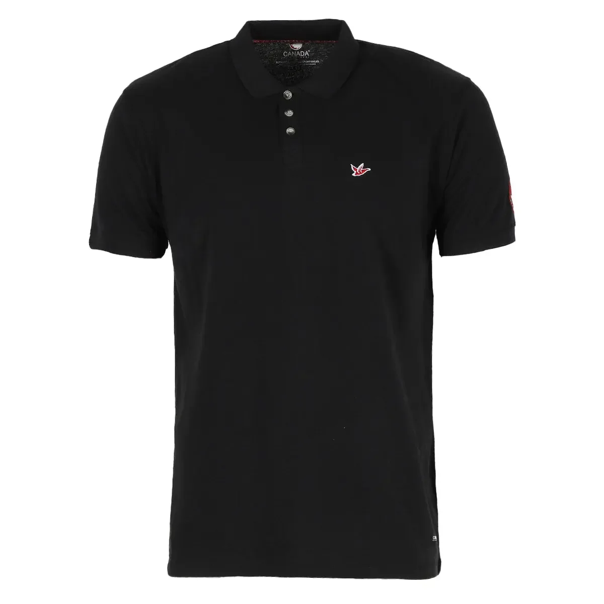 Image of Canada Weather Gear Men's Pique Polo with Ribbed Collar and Cuff