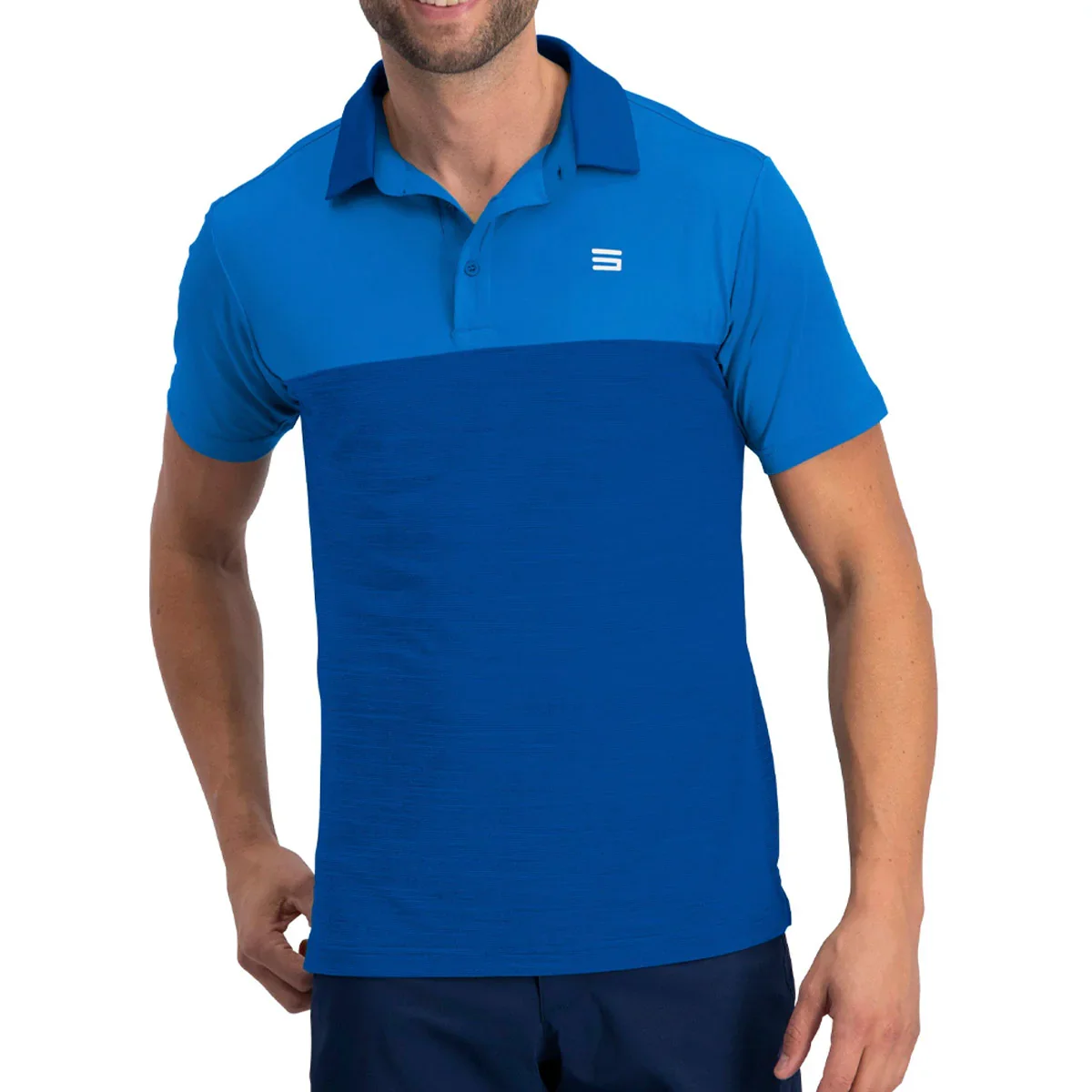 Image of Three Sixty Six Men's Two Tone Horizon Polo