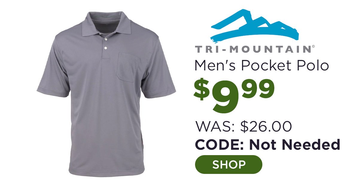 Tri-Mountain Men's Vigor Pocket Polo