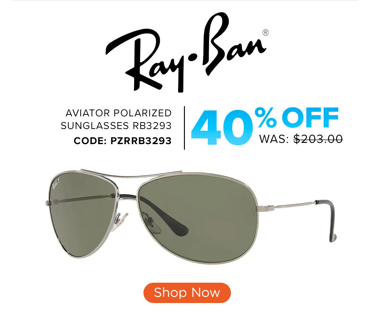 Ray-Ban Aviator Polarized Sunglasses RB3293