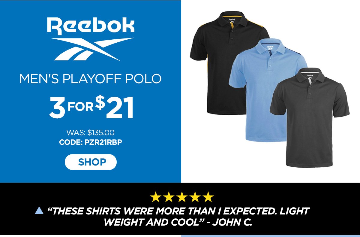 Reebok Men's Playoff Polo