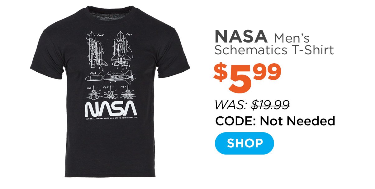 Men's NASA Schematics T-Shirt