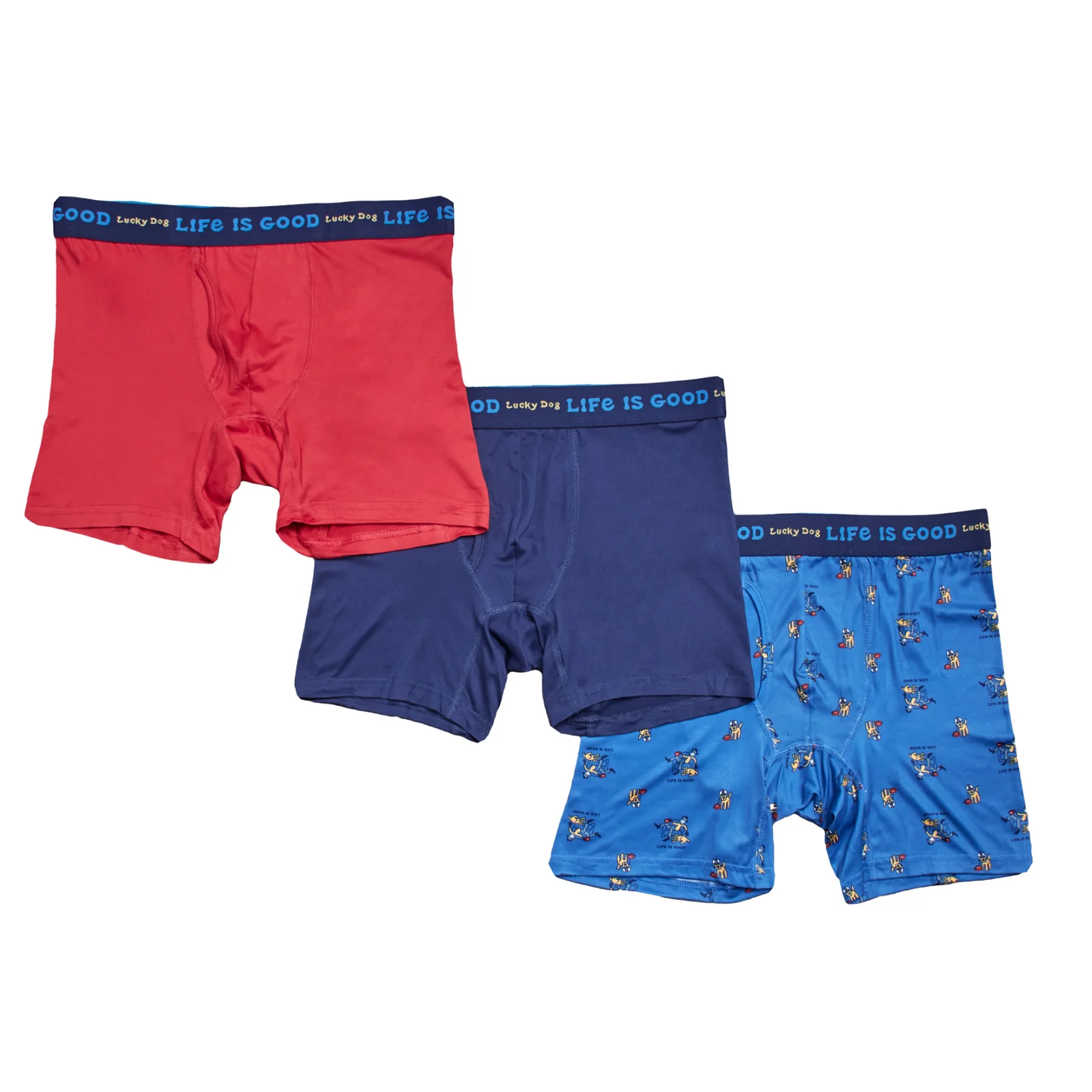 Image of Life is Good Men's 3-Pack Super Soft Boxer Brief