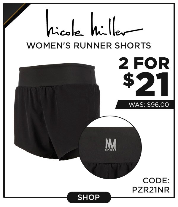 Nicole Miller Women's Runner Shorts