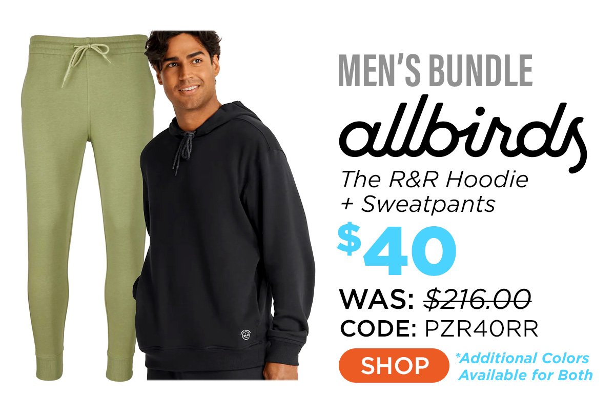 allbirds Men's The R&R Sweatpant + allbirds Men's The R&R Hoodie