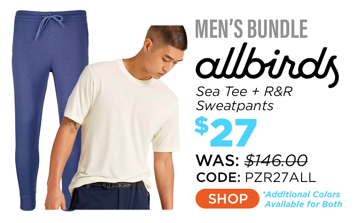 allbirds Men's Sea Tee + allbirds Men's The R&R Sweatpant