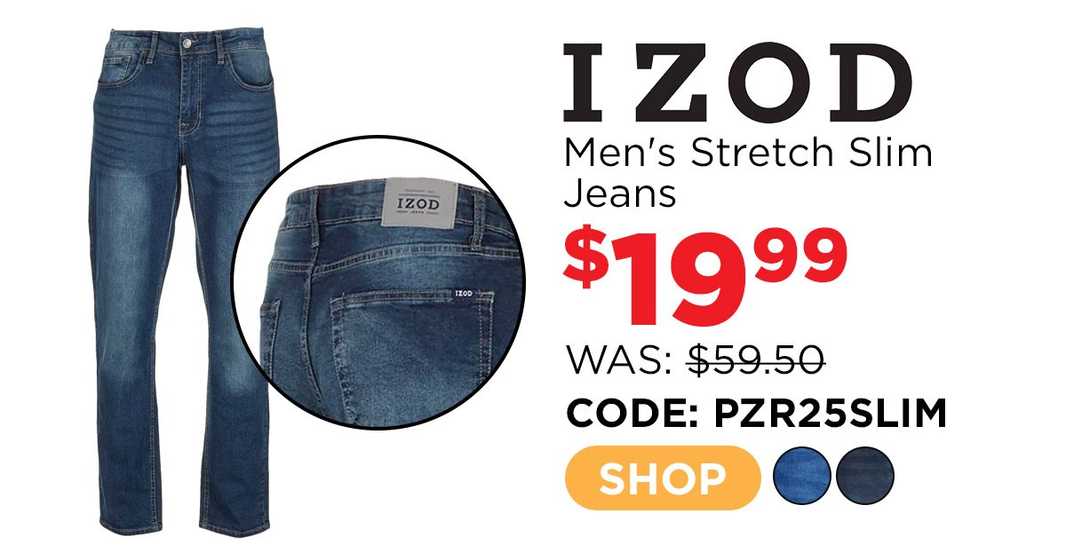 IZOD Men's Stretch Slim Jeans