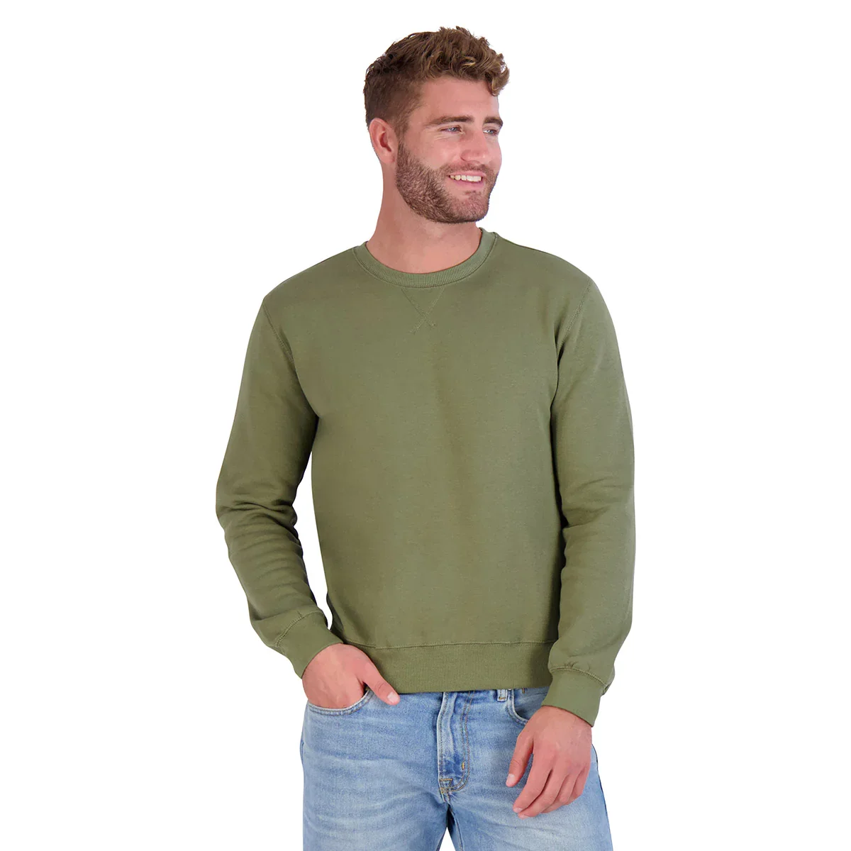 Image of Eddie Bauer Men's Crew Neck Fleece Sweatshirt