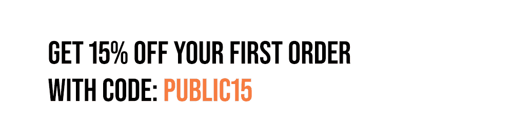 Get 15% off your first order with code: PUBLIC15