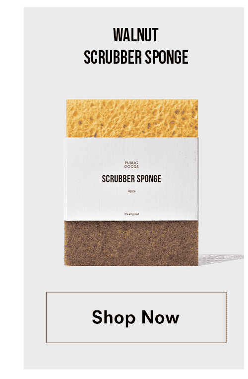 Walnut Scrubber Sponge