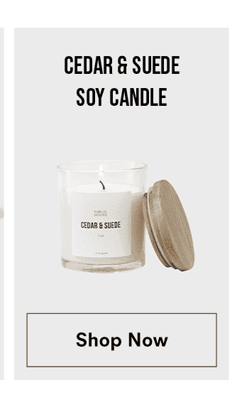 Cedar & Suede Soy Candle